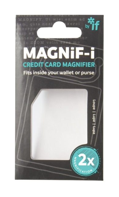 MAGNIF-I CREDIT CARD MAGNIFIER - Book from The Bookhouse Broughty Ferry- Just £2.99! Shop now