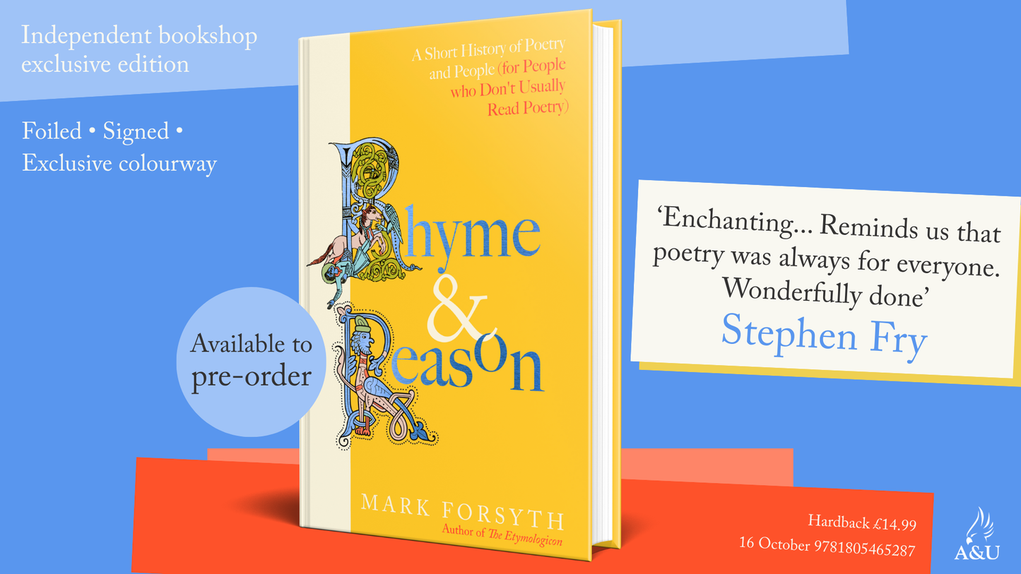 Rhyme and Reason - INDIE EXCLUSIVE EDITION - Book from The Bookhouse Broughty Ferry- Just £14.99! Shop now