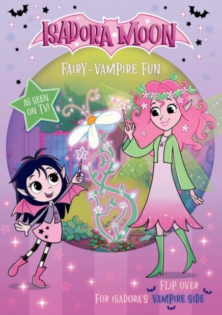 Isadora Moon: Fairy-Vampire Fun, a fun two-in-one flip book packed with puzzles, colouring, drawing, and stickers (as seen on TV) - Book from The Bookhouse Broughty Ferry- Just £7.99! Shop now