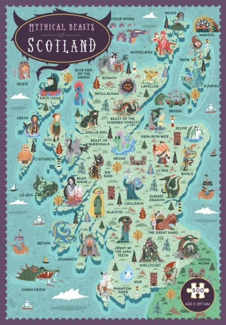 Mythical Beasts of Scotland Jigsaw - Book from The Bookhouse Broughty Ferry- Just £14.99! Shop now