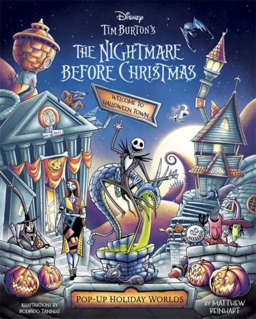 Disney Tim Burton's The Nightmare Before Christmas - Pop-Up Holiday Worlds : A Pop-Up Town Tour through Halloween Town and Christmas Town - Book from The Bookhouse Broughty Ferry- Just £35! Shop now