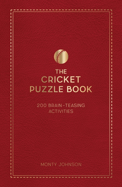 The Cricket Puzzle Book - Book from The Bookhouse Broughty Ferry- Just £12.99! Shop now