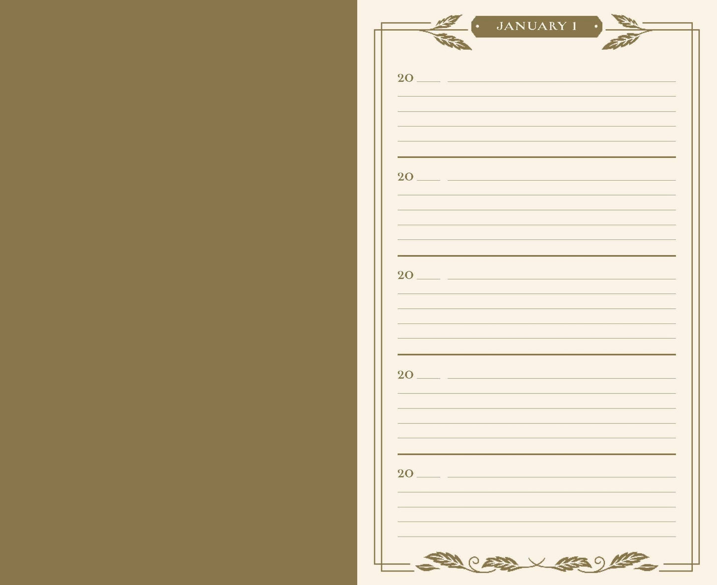 Gilded One Line a Day - A Five-Year Memory Book (Diary or Journal) - from The Bookhouse Broughty Ferry- Just £14.99! Shop now