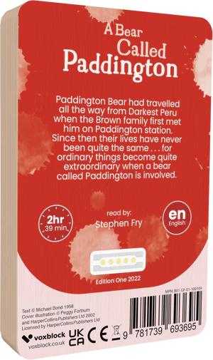 A Bear Called Paddington - Voxblock Audiobook - Audiobook from The Bookhouse Broughty Ferry- Just £13.99! Shop now
