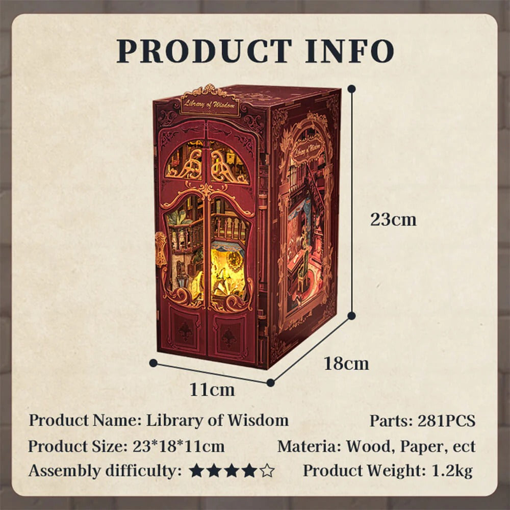 Library of Wisdom Book Nook - from The Bookhouse Broughty Ferry- Just £44.99! Shop now