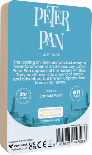 Peter Pan - Voxblock Audiobook - Audiobook from The Bookhouse Broughty Ferry- Just £9.99! Shop now