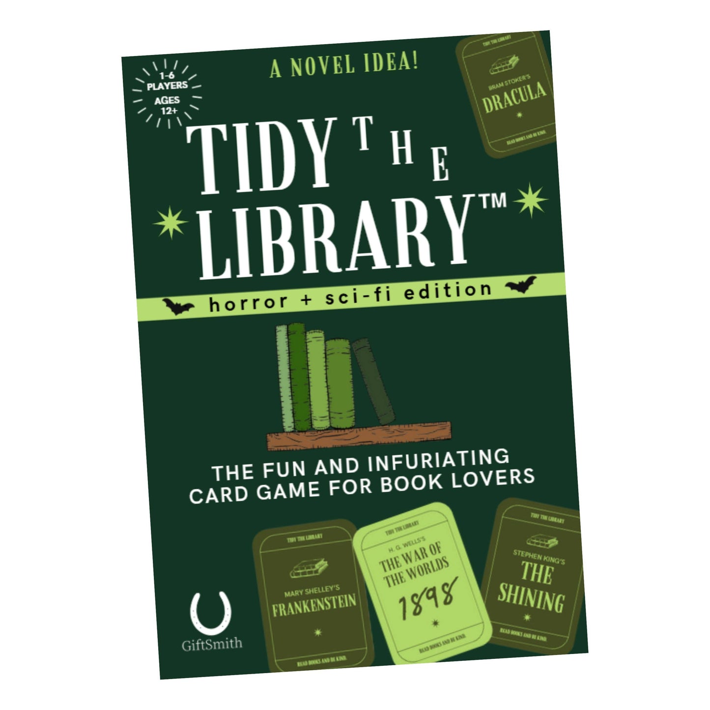 TIDY THE LIBRARY: The Horror + Sci-Fi Edition - Bookish Game -  from The Bookhouse Broughty Ferry- Just £10! Shop now