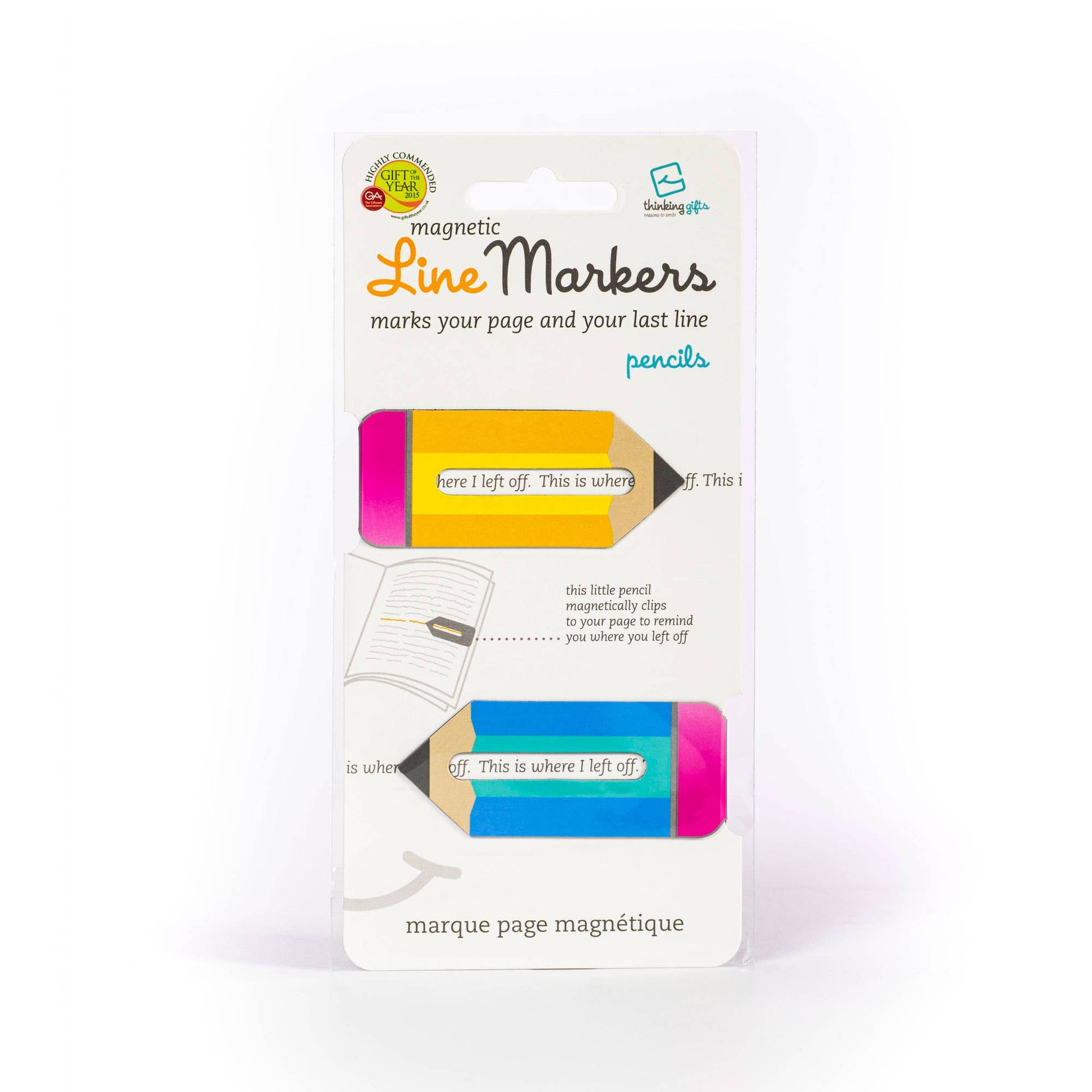 Linemarkers Set of 2 Magnetic Bookmarks/Page Marker -  from The Bookhouse Broughty Ferry- Just £2.99! Shop now