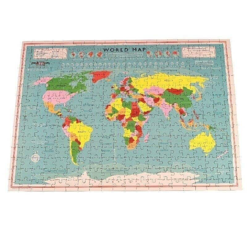 Jigsaw Puzzle In A Tube (300 Piece) - World Map - Jigsaw from The Bookhouse Broughty Ferry- Just £8.95! Shop now