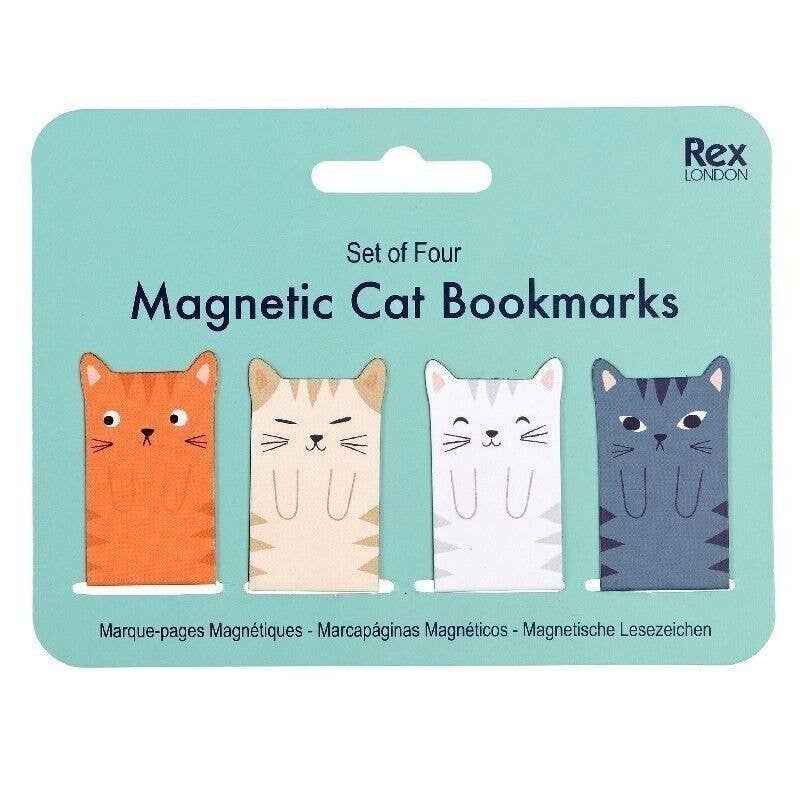 Magnetic Cat Bookmarks (Set of 4) - Bookmark from The Bookhouse Broughty Ferry- Just £2.95! Shop now