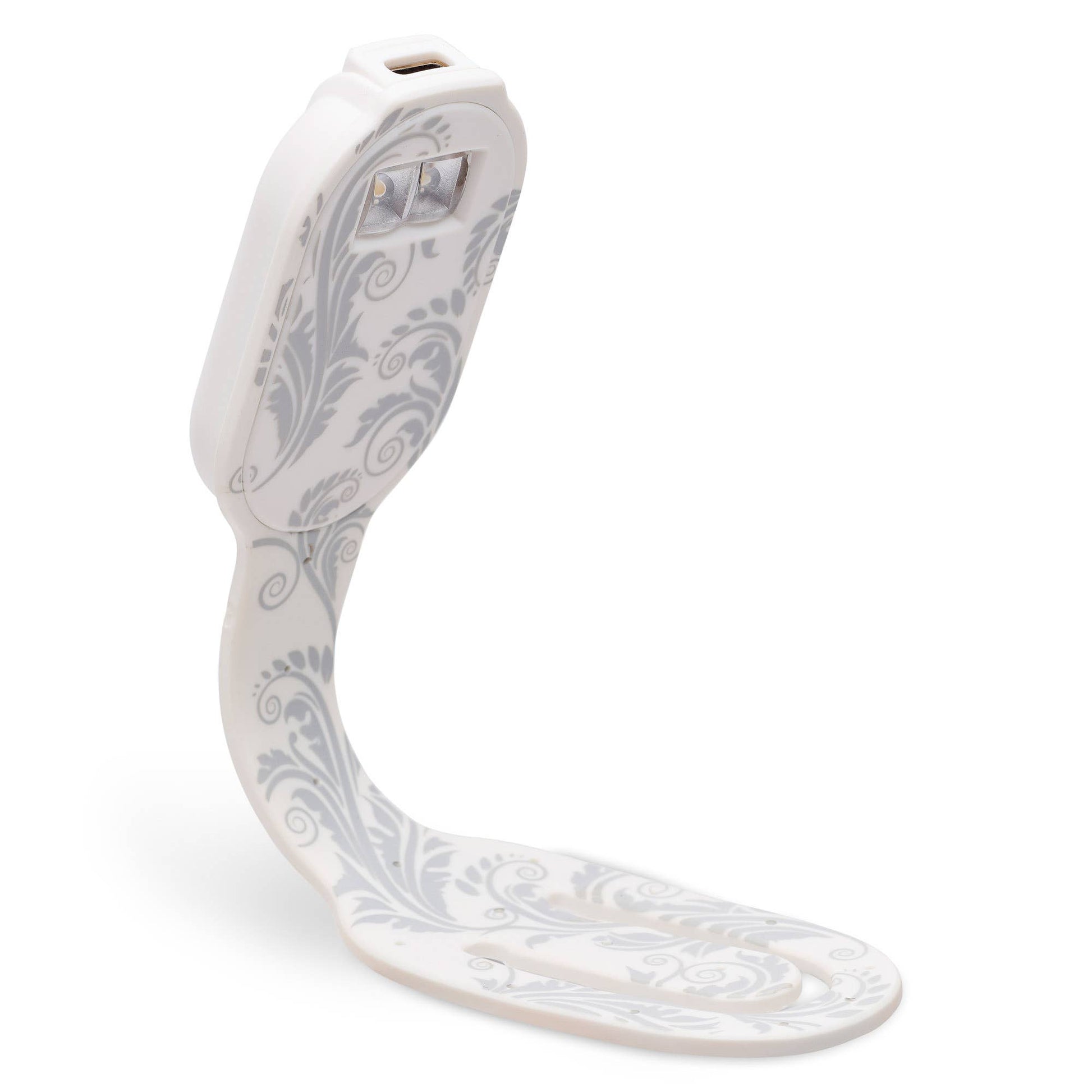 Flexilight Rechargeable Booklight & Bookmark - White Flowers - Book Accessory from The Bookhouse Broughty Ferry- Just £19.99! Shop now