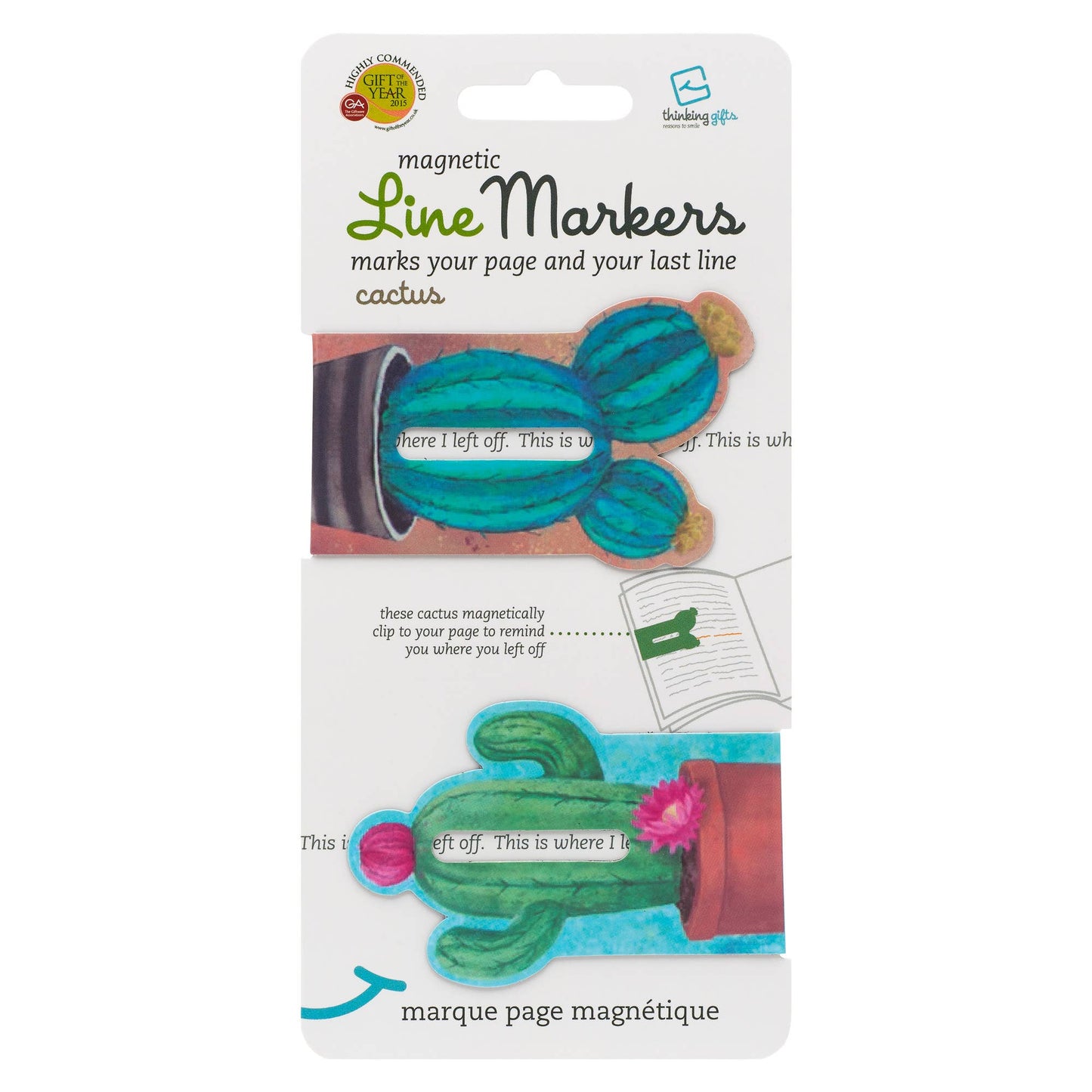 Linemarkers Set of 2 Magnetic Bookmarks/Page Marker -  from The Bookhouse Broughty Ferry- Just £2.99! Shop now