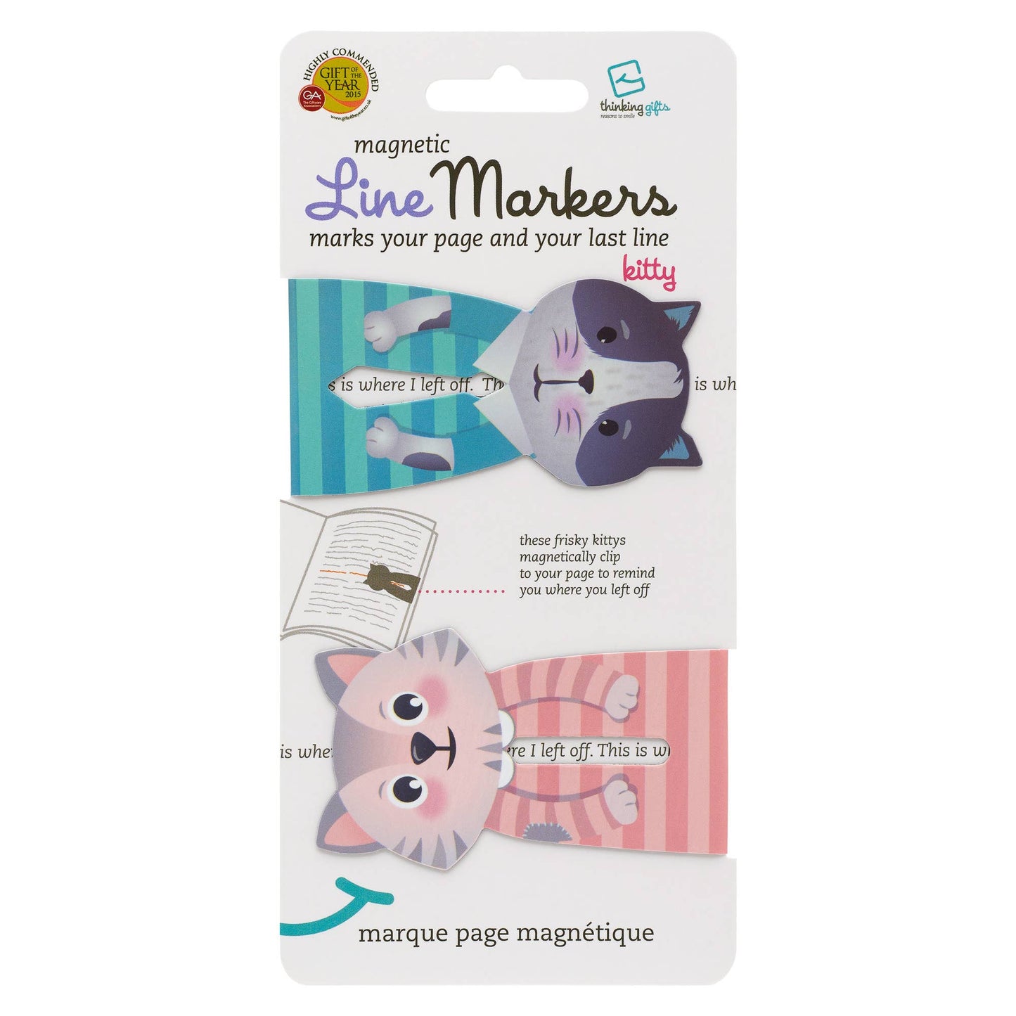 Linemarkers Set of 2 Magnetic Bookmarks/Page Marker -  from The Bookhouse Broughty Ferry- Just £2.99! Shop now