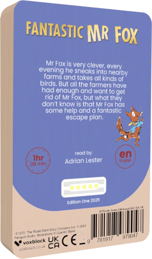 Fantastic Mr Fox - Voxblock - Book from The Bookhouse Broughty Ferry- Just £12.99! Shop now