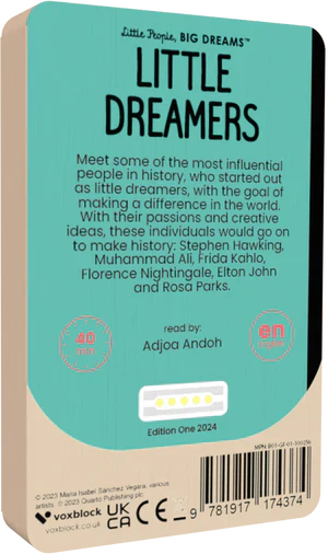 Little Dreamers - VoxBlock Audiobook - Audiobook from The Bookhouse Broughty Ferry- Just £9.99! Shop now