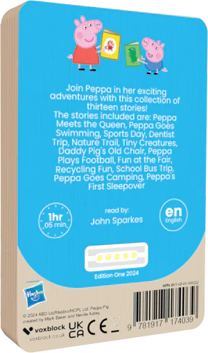 Storytime With Peppa - VoxBlock Audiobook - Audiobook from The Bookhouse Broughty Ferry- Just £11.99! Shop now