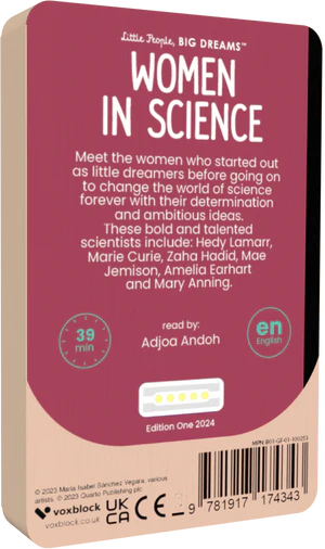 Little People Big Dreams: Women in Science - Voxblock Audiobook - Audiobook from The Bookhouse Broughty Ferry- Just £9.99! Shop now