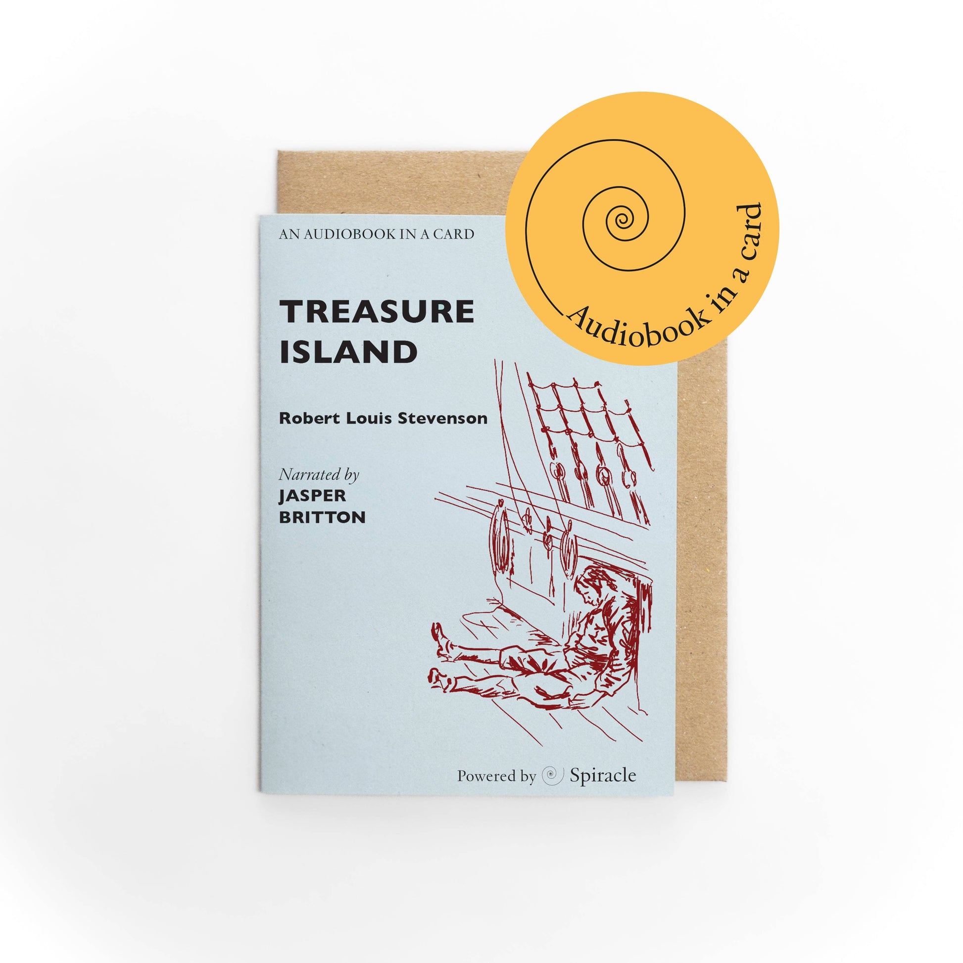 Audiobook in a Card: Treasure Island -  from The Bookhouse Broughty Ferry- Just £12! Shop now