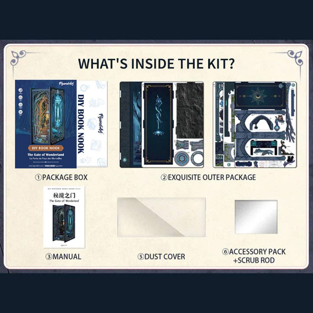 DIY Book Nook Kit - The Gate of Wonderland - Craft Kit from The Bookhouse Broughty Ferry- Just £44.95! Shop now