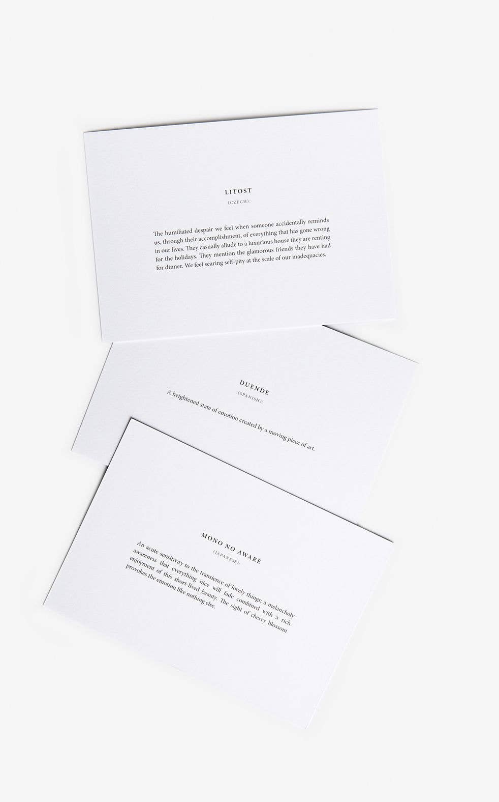 Untranslatable Words Card Set, Word Enthusiast Gift -  from The Bookhouse Broughty Ferry- Just £18! Shop now