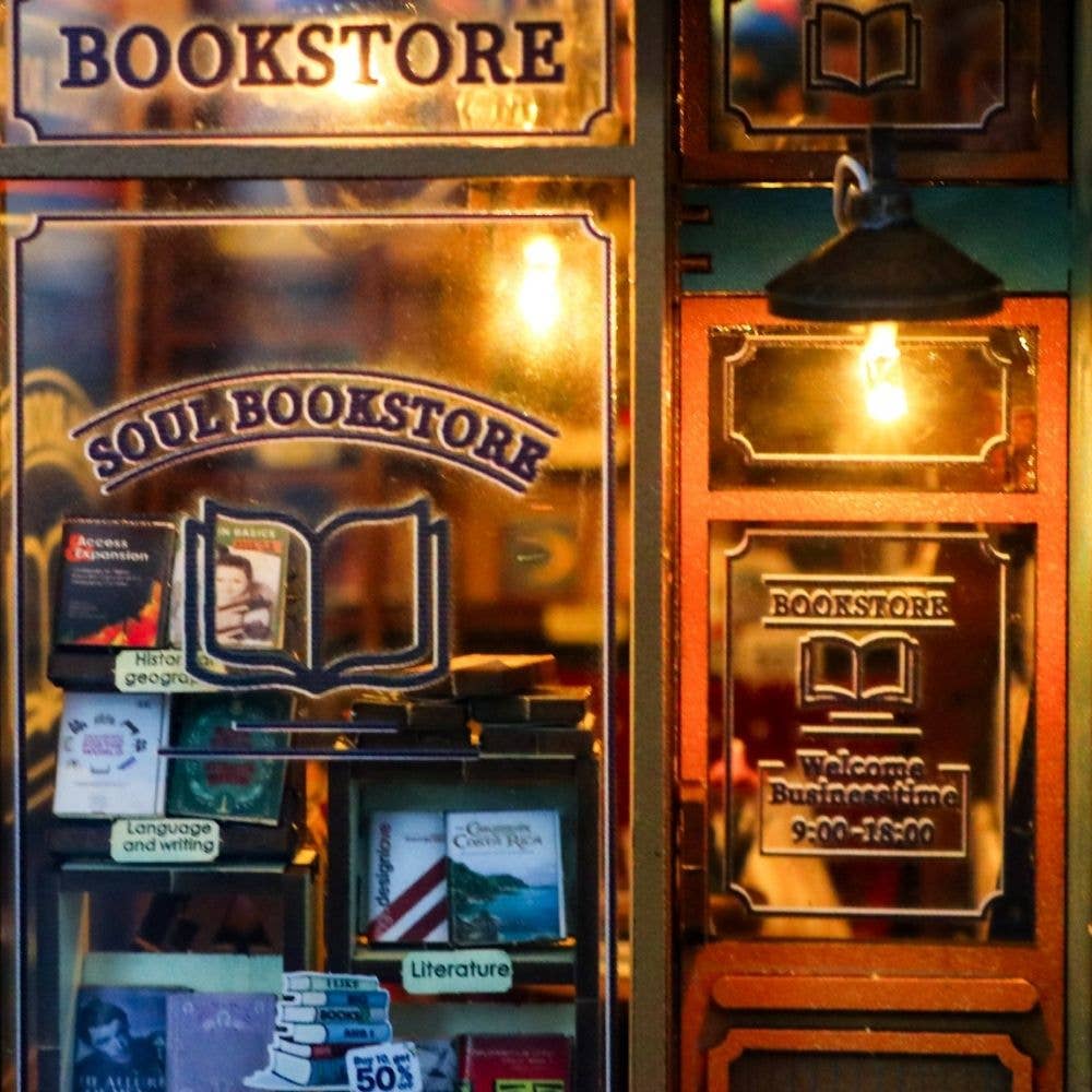 DIY Book Nook Kit - Soul Bookstore - Craft Kit from The Bookhouse Broughty Ferry- Just £44.95! Shop now