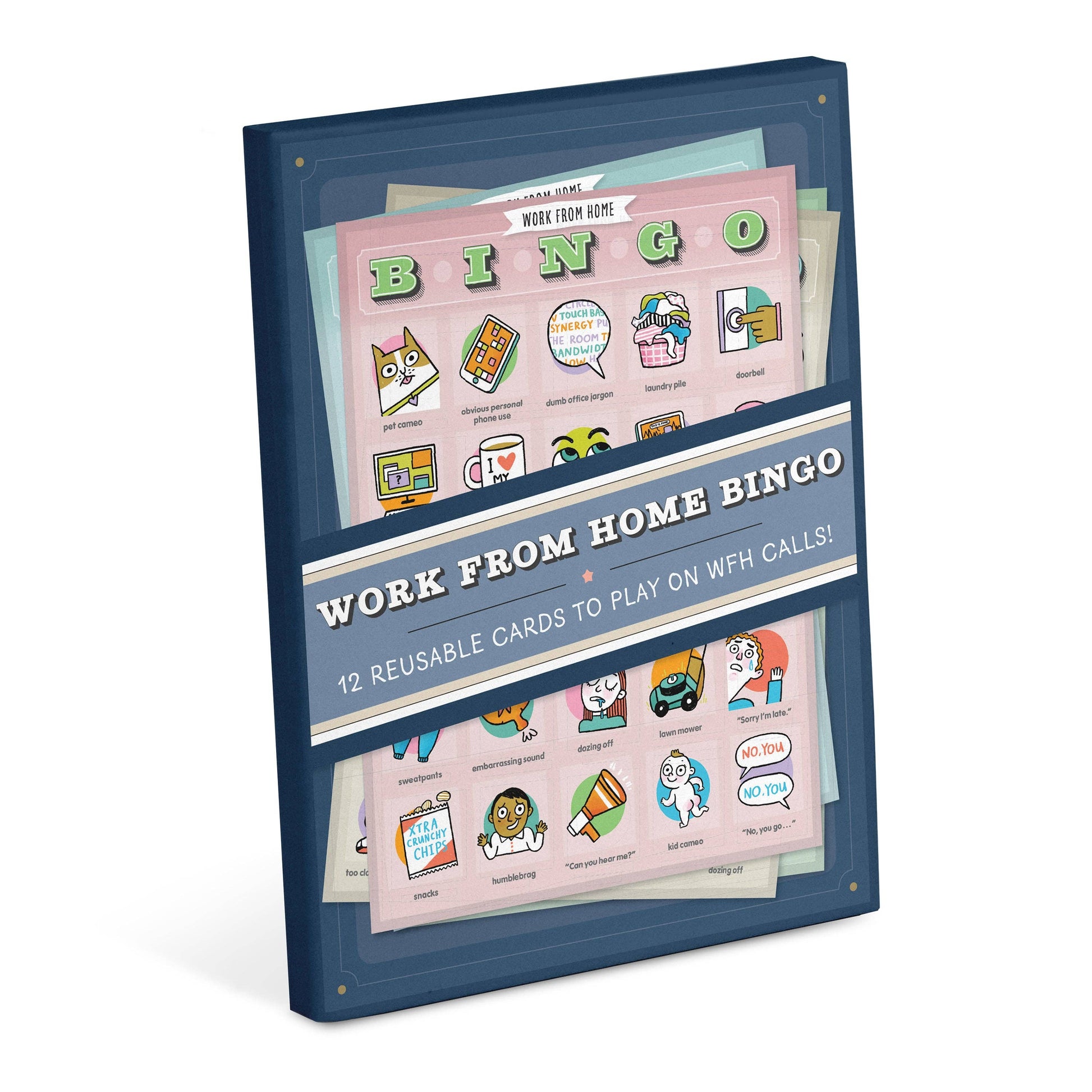 Knock Knock Work-from-Home Bingo, 12 Reusable Cards to Play -  from The Bookhouse Broughty Ferry- Just £8.95! Shop now