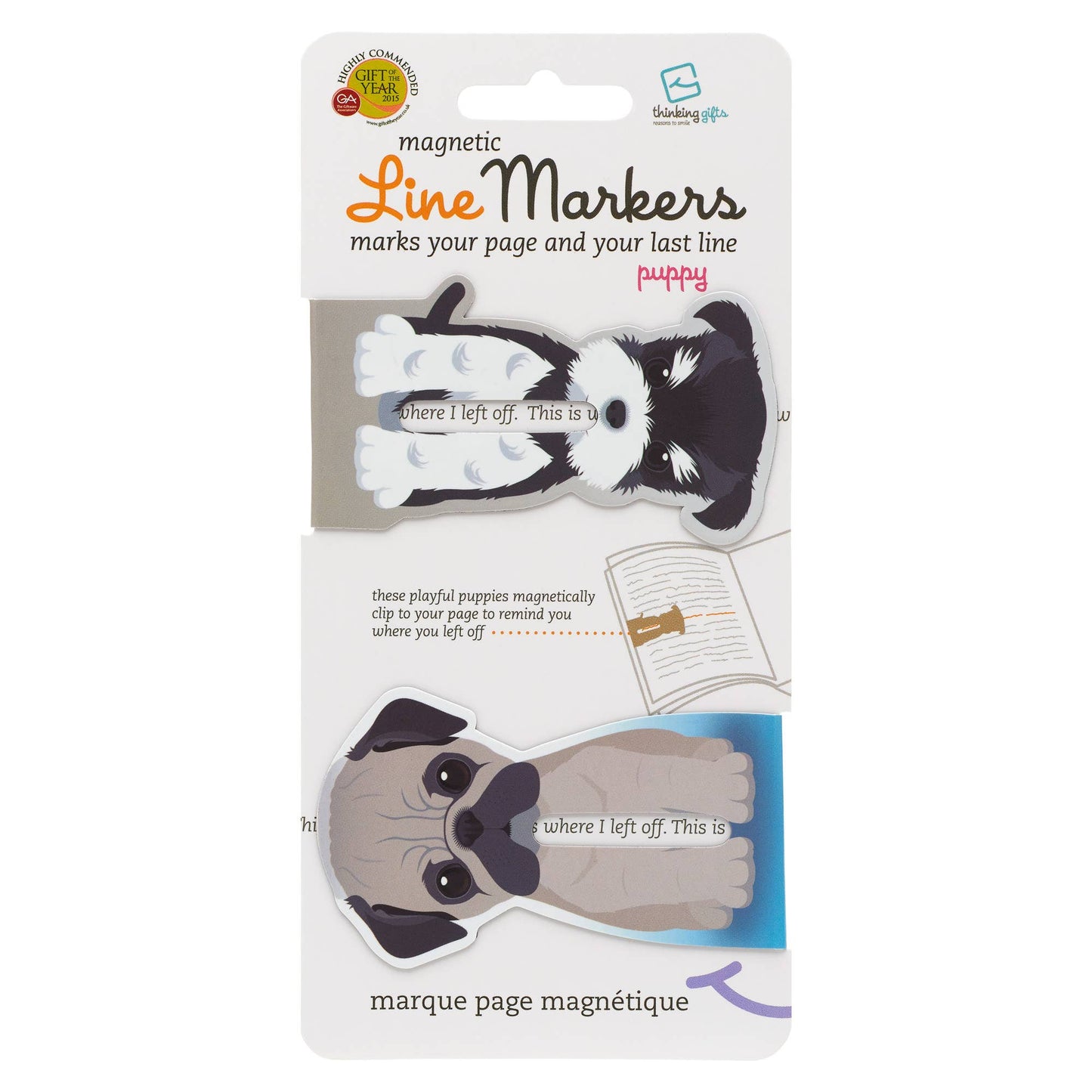 Linemarkers Set of 2 Magnetic Bookmarks/Page Marker -  from The Bookhouse Broughty Ferry- Just £2.99! Shop now
