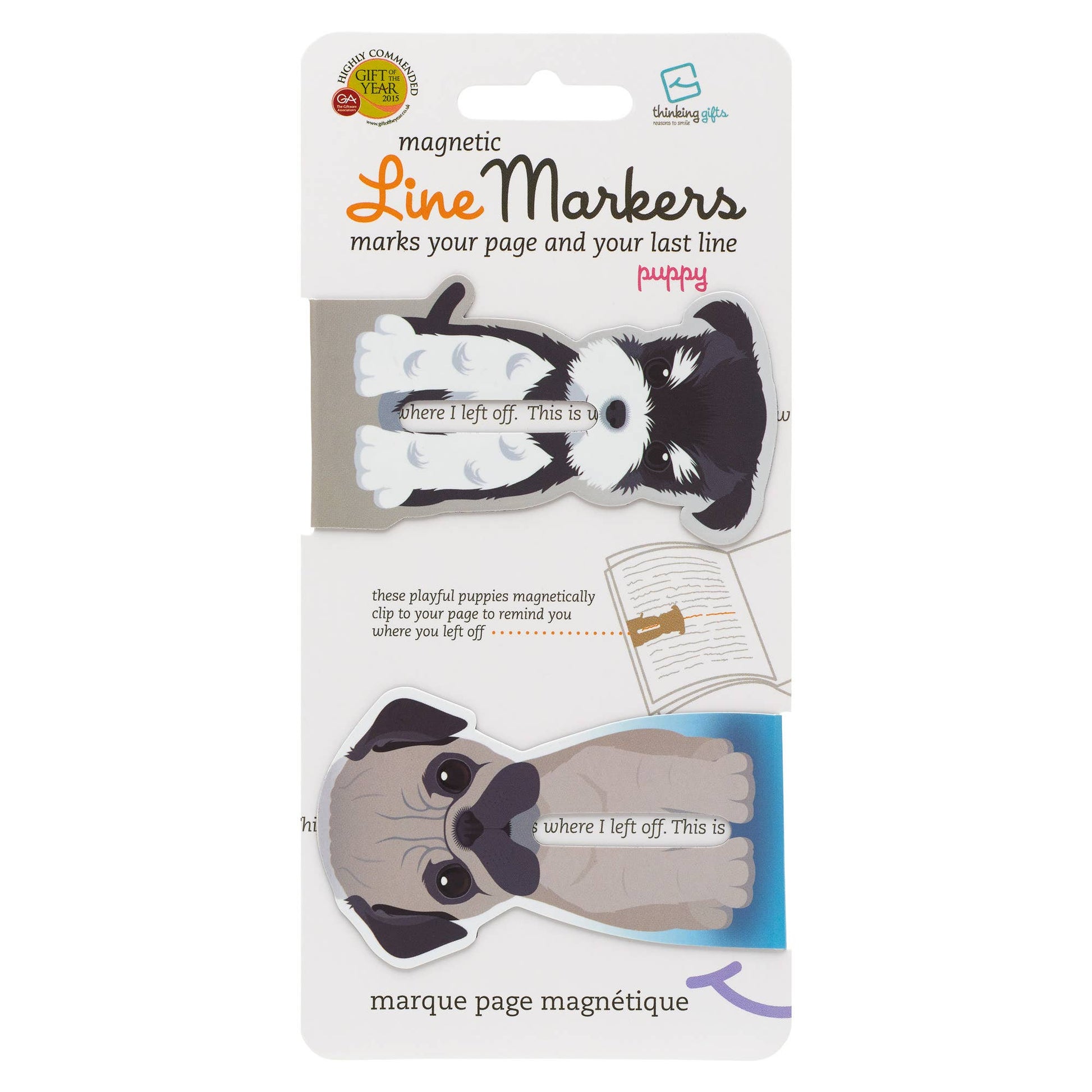 Linemarkers Set of 2 Magnetic Bookmarks/Page Marker -  from The Bookhouse Broughty Ferry- Just £2.99! Shop now