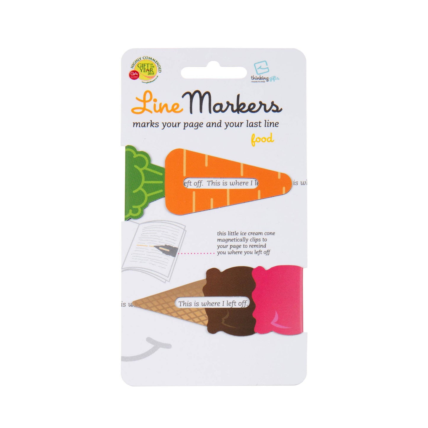 Linemarkers Set of 2 Magnetic Bookmarks/Page Marker -  from The Bookhouse Broughty Ferry- Just £2.99! Shop now