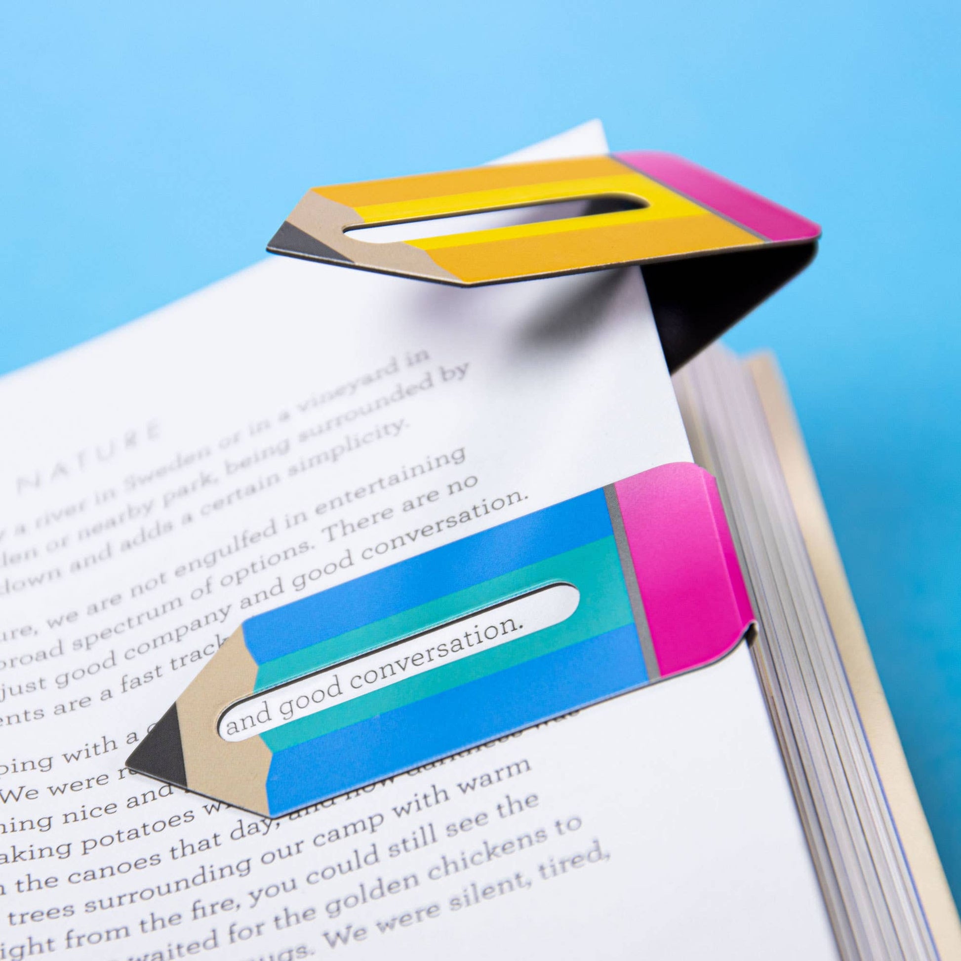 Linemarkers Set of 2 Magnetic Bookmarks/Page Marker -  from The Bookhouse Broughty Ferry- Just £2.99! Shop now