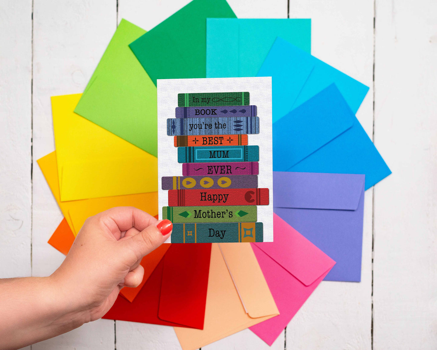 Mother's Day Greeting Card - Books - Great for Bookshops -  from The Bookhouse Broughty Ferry- Just £2.95! Shop now