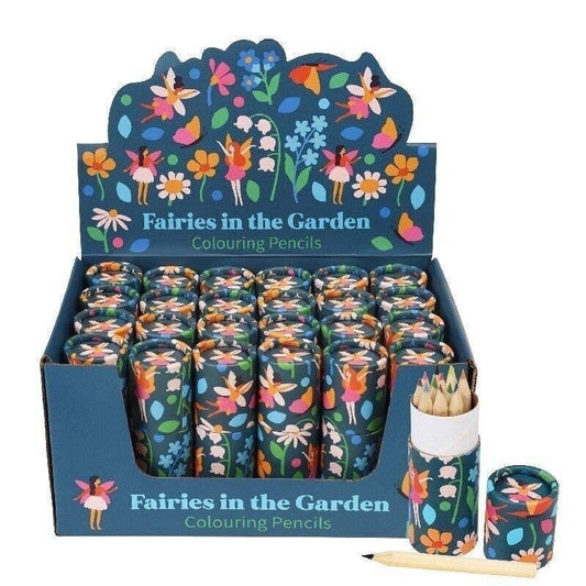 Tube of Colouring Pencils - Fairies In The Garden - gift from The Bookhouse Broughty Ferry- Just £2.95! Shop now