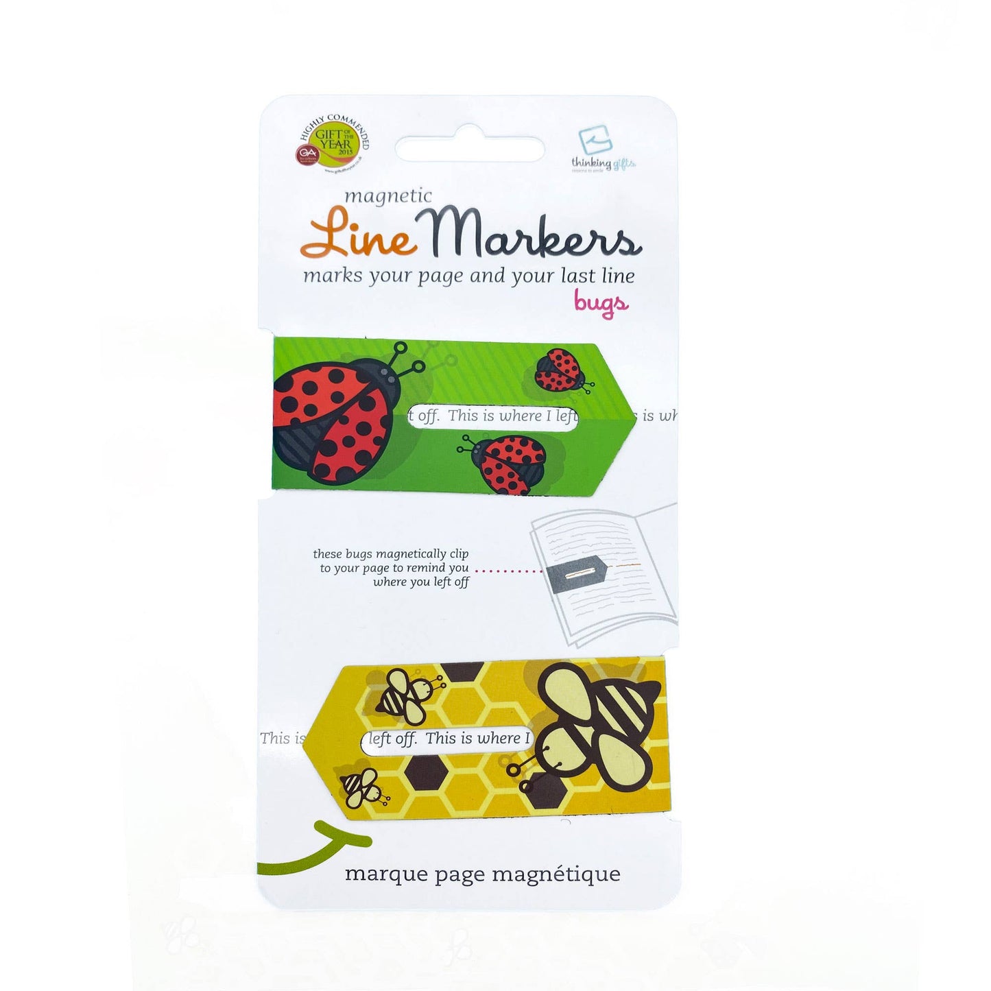 Linemarkers Set of 2 Magnetic Bookmarks/Page Marker -  from The Bookhouse Broughty Ferry- Just £2.99! Shop now