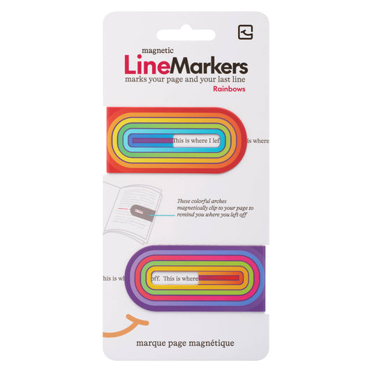 Linemarkers Set of 2 Magnetic Bookmarks/Page Marker -  from The Bookhouse Broughty Ferry- Just £2.99! Shop now