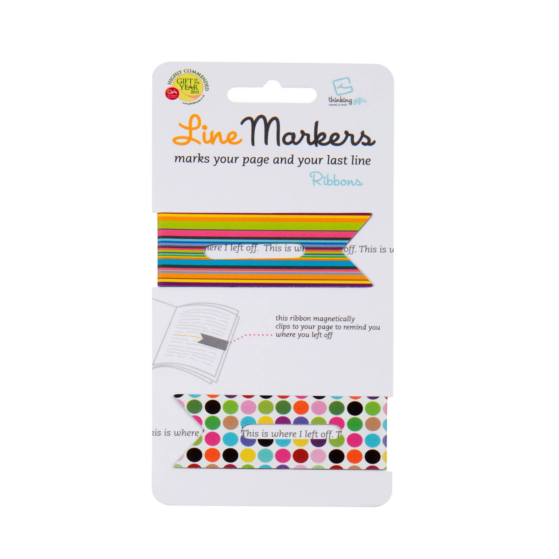 Linemarkers Set of 2 Magnetic Bookmarks/Page Marker -  from The Bookhouse Broughty Ferry- Just £2.99! Shop now