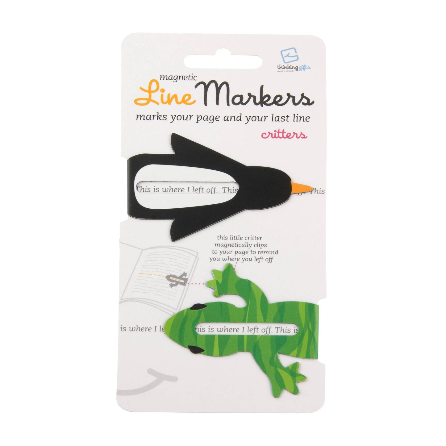 Linemarkers Set of 2 Magnetic Bookmarks/Page Marker -  from The Bookhouse Broughty Ferry- Just £2.99! Shop now