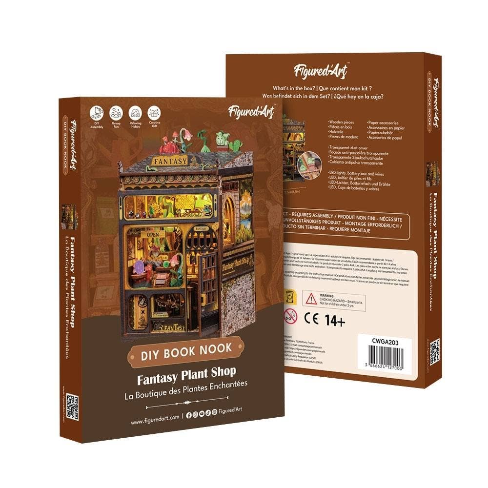 DIY Book Nook Kit - Fantasy Plant Shop - Craft Kit from The Bookhouse Broughty Ferry- Just £44.95! Shop now