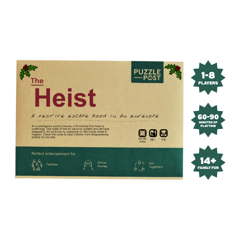 NEW Christmas Escape/Puzzle Game | Board Game | The Heist -  from The Bookhouse Broughty Ferry- Just £16.99! Shop now