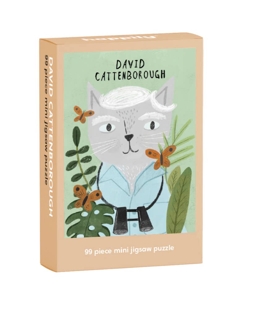 David Cattenborough - 99 Piece Mini Cat Jigsaw Puzzle -  from The Bookhouse Broughty Ferry- Just £6! Shop now