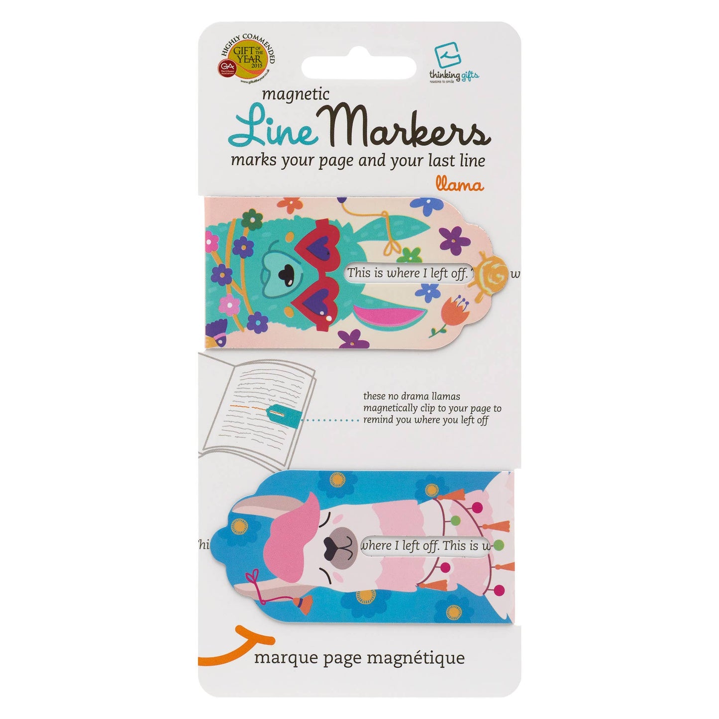 Linemarkers Set of 2 Magnetic Bookmarks/Page Marker -  from The Bookhouse Broughty Ferry- Just £2.99! Shop now