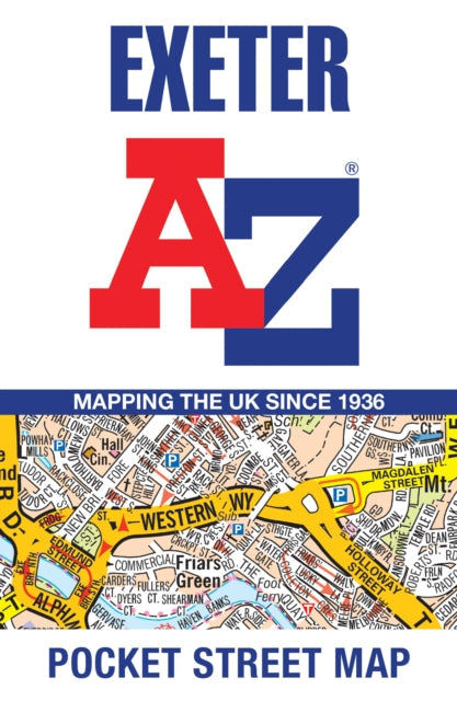 Exeter A-Z Pocket Street Map - Book from The Bookhouse Broughty Ferry- Just £3.99! Shop now