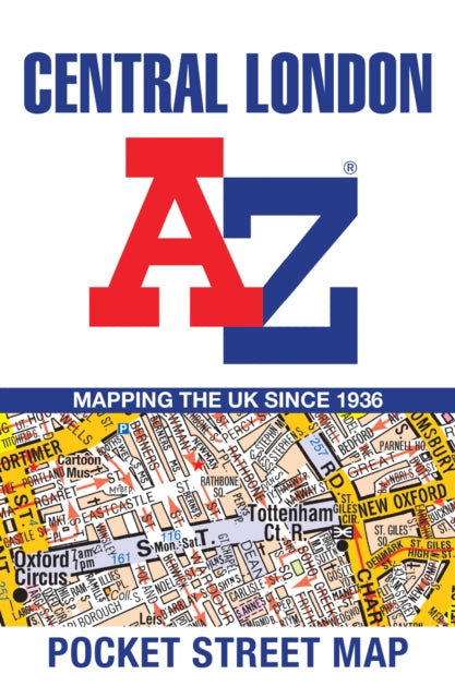 Central London A-Z Pocket Street Map - Book from The Bookhouse Broughty Ferry- Just £2.50! Shop now
