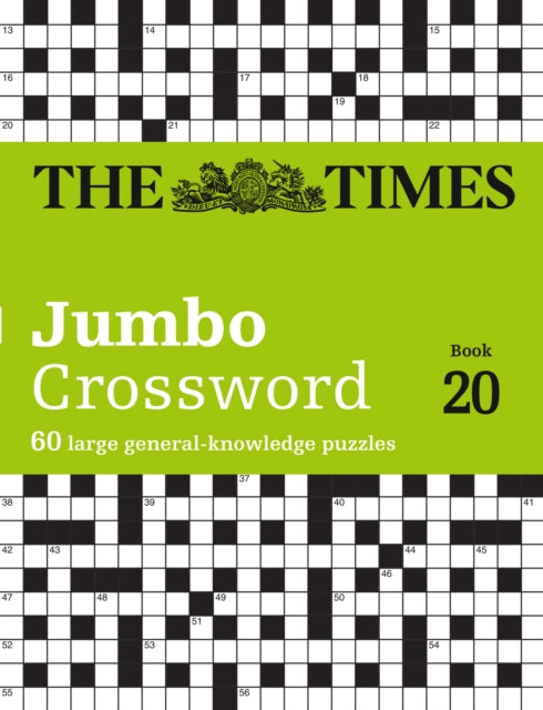 The Times 2 Jumbo Crossword Book 20 : 60 Large General-Knowledge Crossword Puzzles - Book from The Bookhouse Broughty Ferry- Just £10.99! Shop now