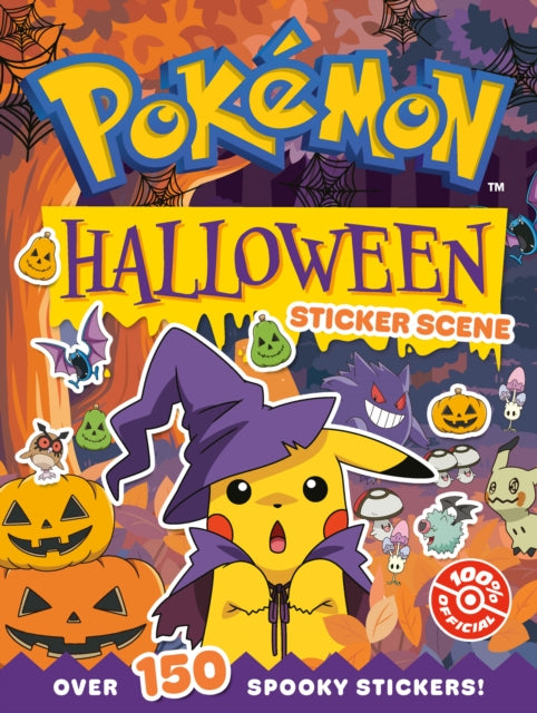 Pokemon Halloween Sticker Scene - Book from The Bookhouse Broughty Ferry- Just £6.99! Shop now
