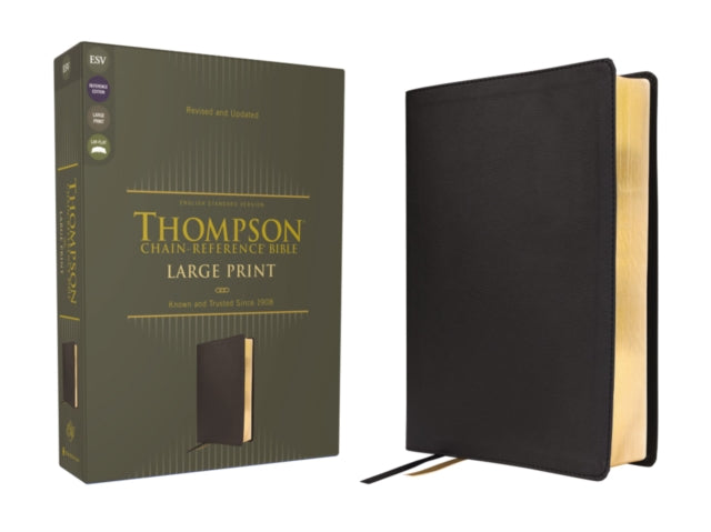 ESV, Thompson Chain-Reference Bible, Large Print, Leathersoft, Black, Red Letter - Book from The Bookhouse Broughty Ferry- Just £78! Shop now