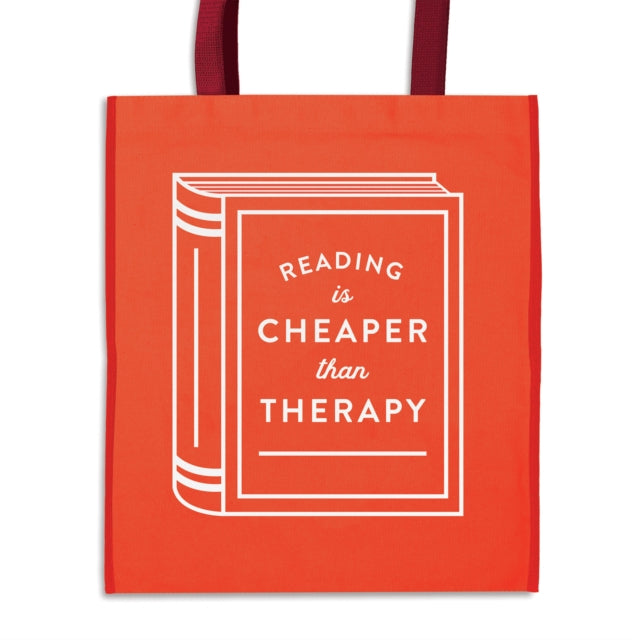 Reading is Cheaper Than Therapy Reusable Shopping Bag - Book from The Bookhouse Broughty Ferry- Just £4.99! Shop now