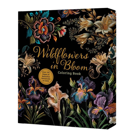 Wildflowers in Bloom Coloring Book : Over 150 Pages of Beautiful Botanicals to Color with Stunning Sprayed Edges - Book from The Bookhouse Broughty Ferry- Just £10.99! Shop now