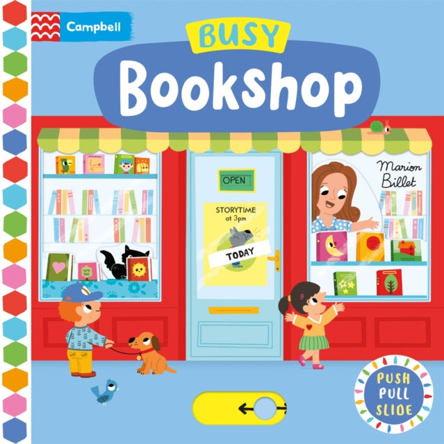 Busy Bookshop : A Push, Pull, Slide Book - Book from The Bookhouse Broughty Ferry- Just £7.99! Shop now