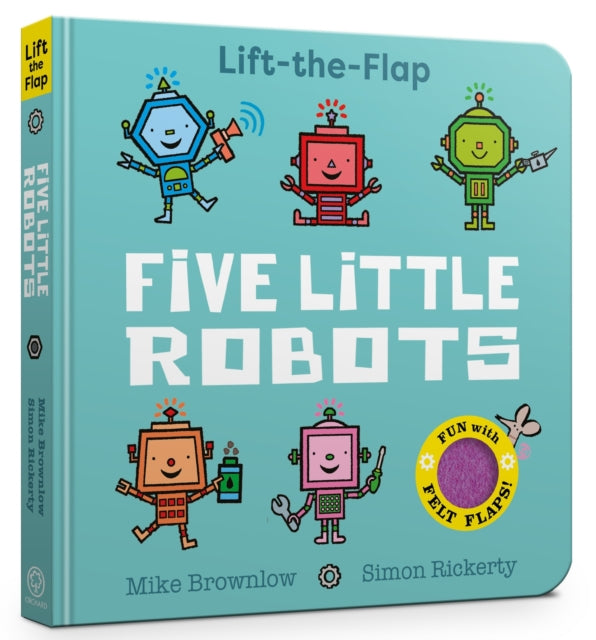 Five Little Robots : Lift-the-Flap - Book from The Bookhouse Broughty Ferry- Just £7.99! Shop now