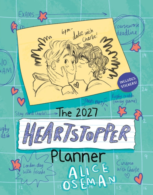 The Heartstopper 2027 Planner : With art by Alice Oseman, and bonus stickers! - Book from The Bookhouse Broughty Ferry- Just £14.99! Shop now